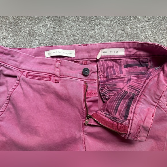 Anthropologie Pilcro and the Letterpress pants Hyphen sz. 28 mauve low-mid rise - Picture 3 of 6